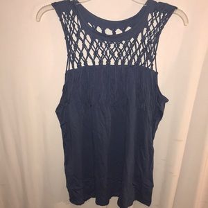 🔥BOSS SALE🔥Rock & Republic Fishnet Fringe Shirt